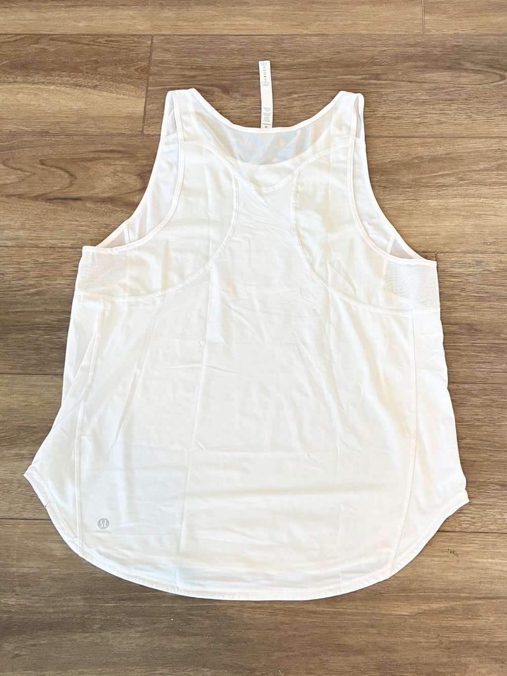 Like New Lululemon White Racerback Workout Tank Top Size 10 - Picture 3 of 10
